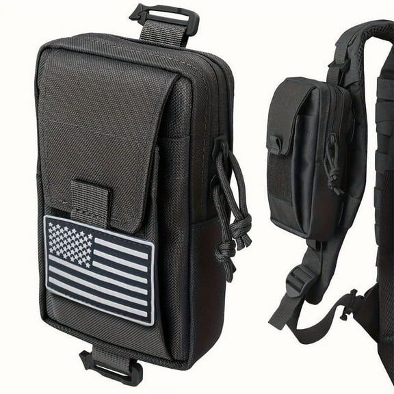 1000D Nylon MOLLE Waist Pack Multipurpose EDC Tool and Phone Storage Bag