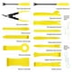 thumbnail image 3 of Kit de herramientas para quitar molduras de automóviles DNA MOTORING TOOLS-00251, color amarillo, 3 of 6