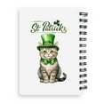 thumbnail image 2 of Happy St. Patrick’s Day American Shorthair with Green Hat Shamrocks Rainbow Spiral Bound Journal Cat Lover Kitten Owner Gifts 5x7in Spiral Notebook - 03007, 2 of 5