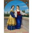thumbnail image 2 of Carl Ferdinand Sohn 19x24 Black Ornate Framed Double Matted Museum Art Print Titled: The Two Leonors (Around 1834), 2 of 5