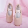 thumbnail image 5 of jianru Ballet Shoes for Girls Elastic Straps Non Slip Soft Sole Leather Professional Dance Shoes for Toddler Kids, 5 of 9