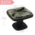 thumbnail image 4 of 4 Pcs Square Cabinet Handle Cupboard Knob Drawer Pulls Handle Maple Leaves Drawer Knobs with Screws Furniture Decoration, 4 of 7