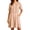 Pink, variant on Noric Women's Short Sleeve Mini Dresses Casual Crew Neck Embroidered Summer A-Line Beach Dresses with Pockets