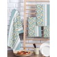 thumbnail image 2 of Blue Daisy Kitchen Dish Towels for Drying Dishes Set of 2, Farmhouse Floral Blue Striped Waffle Weave Microfiber Hand Tea Bathroom Towels Quick Dry & Absorbent Towel 15.7x23.6, 2 of 7