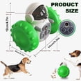 thumbnail image 2 of Pelota de golosinas para mascotas, juguete interactivo para perros, juguete para comer con equilibrio, pelota de alimentación lenta, alivia la ansiedad, para perros grandes y pequeños (verde), 2 of 5