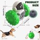 thumbnail image 2 of Pelota de golosinas para mascotas, juguete interactivo para perros, juguete para comer con equilibrio, pelota de alimentación lenta, alivia la ansiedad, para perros grandes y pequeños (verde), 2 of 5