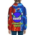 thumbnail image 3 of Geometry Dash Kids' Hoodie 3d Print Sweatshirt Soft Pullover Hooded With Big Pockets Fans Gifts For Boys Or Girls Small, 3 of 7