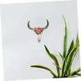 thumbnail image 4 of Zkca Bull Head Rose Pendant Realistic Faux Steer Head Bull Head Wall Decor Bison Bull Skull Wall Decor Cow Skull Wall Plaque Skeleton Home Decoration Hanging Skull Decor Resin A417, 4 of 7