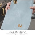 thumbnail image 4 of Vinyl Placemats Set of 8-12 X 17 Inch - Faux Leather 100% Waterproof Oil-Proof Wipeable PU Place Mats, Heat Resistant Reversible Table Mats for Kitchen, Dining, Outdoor (Sky Blue), 4 of 13