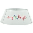 thumbnail image 2 of HOMCOM 26 Inch Christmas Tree Collar Ring, Stand Cover for Decor, White, 2 of 9