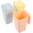 thumbnail image 3 of FRCOLOR 4Pcs Colored Desktop Garbage Can for Storage ABS Material Small and Compact Fits Any Table, 3 of 8