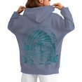 thumbnail image 1 of Gift Giving Sudadera con capucha Lux de gran tamaño en gris jaspeado, 2024 Sudadera con capucha para regalar para mujer 2024 Linda sudadera de muy buen gusto Jersey de manga Tops Azul claro XXXL, 1 of 5