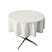 thumbnail image 3 of LA Linen TCpop58R-WhiteP11 Nappe en Popeline de Polyester, Blanche - Ronde de 58 Po, 3 of 3