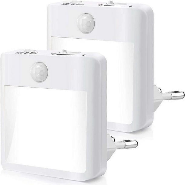 Wall Plug-in LED Night Light 2 Pack, Bright Plug-in Night Light, Dusk to Dawn, 3000K Soft White Night Light Auto On/Off, Suitable for Adult Children's