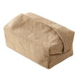 thumbnail image 1 of Caja para toallas de papel de tela de lino y algodón japonesa, estilo cóncavo, cuadrada y sencilla para el hogar, 1 of 5