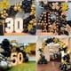 thumbnail image 3 of Kit de guirnaldas con forma de arco con globos KARLURE para fiesta de cumpleaños en oro negro, 3 of 9