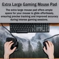 thumbnail image 4 of Gaming Mouse Pad - Green XXL Non-Slip Rubber Base 35.4" X 15.7" for Game Office, Park Nature Mountain Trees Mist, 4 of 7