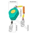 thumbnail image 3 of 23ft Self Retracting Lifeline Fall Lanyard Arrester Fall Protection Green Nylon, 3 of 23