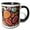 Black/White, variant on 3drose, Usa, Montana, Clark Fork River, Stones, 11oz Two-tone Red Mug