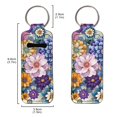 thumbnail image 2 of Yuyamidu Boho Mandala Flower Chapstick Holder Keychain Fashion Women's Car Keychain Multifunctional Lip Balm Gloss Holder Portable Sleeve Lipstick Pouch, 2 of 6
