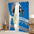 thumbnail image 3 of Homewish Boys Ball Lover Black Out Curtains,Rugby Football Sport Curtains Pack of 2 (42x63 Each),Blue Gray White Bedroom Curtains For Teens,Ultra Soft Home Decor, 3 of 6