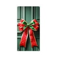 thumbnail image 2 of Fmbmuo Holiday Door Cover 71x35 Inch Green Machine Washable Bowknot Valentine's Day Decoration, Lightweight Seasonal Home Decor Abstract Party Backdrop for Interior Doors, 2 of 5