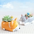 thumbnail image 3 of PENGXIANG Cartoon Dogs Desktop Succulent Plants Flower Pot Home Garden Landscape Decor, 3 of 10