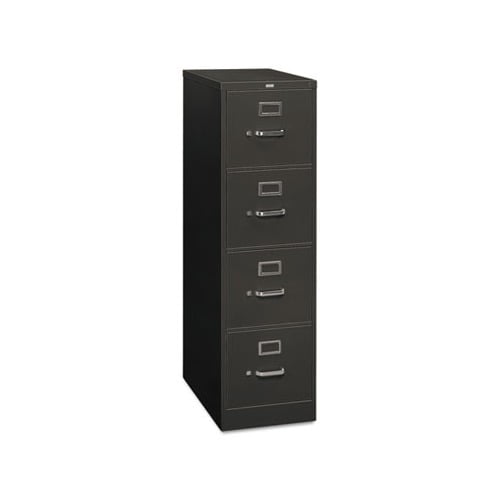 310 Series Four-Drawer Full-Suspension File Cabinet can Accomodate Letter, 15w x 26.5d x 52h, Charcoal