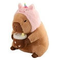 thumbnail image 4 of Juguete de carpincho, juguete de peluche de carpincho, decoración, muñeco de carpincho cómodo para niños y niñas Unicornio, 4 of 9