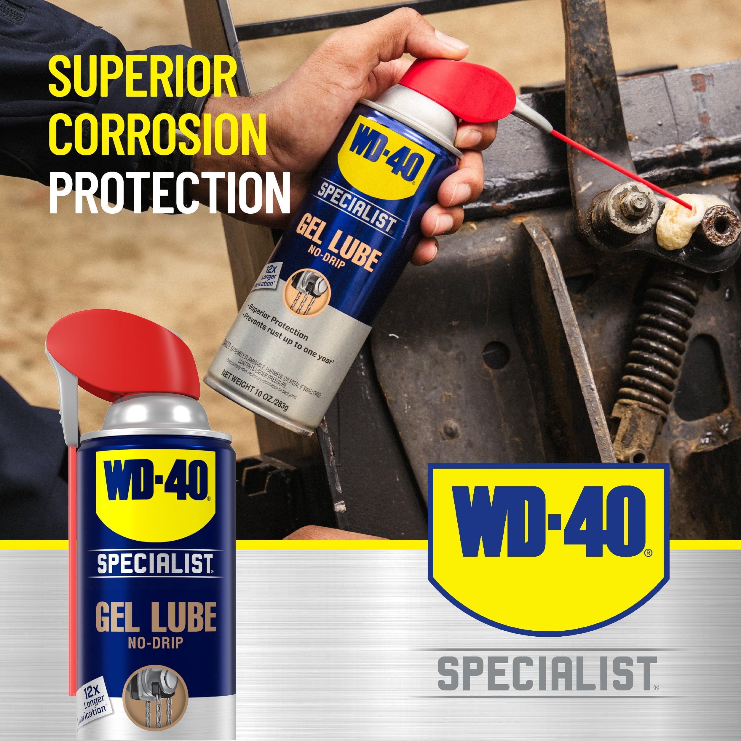 6-pack WD-40 Specialist Gel Lube with Smart Straw Sprays 2 Ways - Lubricant - 6 Pack, 10 oz — Residential Use, Standard Application