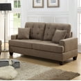 thumbnail image 2 of Ucloveria 2pc Sofa Set Coffee Polyfiber Tufted Cushion Couch Loveseat w Pillows, 2 of 9