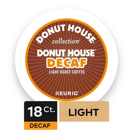 Donut House Collection Decaf Extra Bold Keurig Single-Serve K-Cup Pods, Light Roast Coffee, 18 Count
