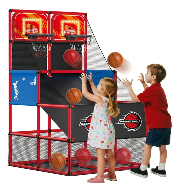Marcador LED Toy Basketball Arcade Game Drukie de doble aro