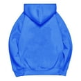 thumbnail image 6 of yunLCZ Women Blouses Plus Size Sweatshirts for Women Pockets Half Zip Pullover Long Sleeve Oversized Drop Shoulder Y2K Clothes Polyester Blue XXXL, 6 of 9