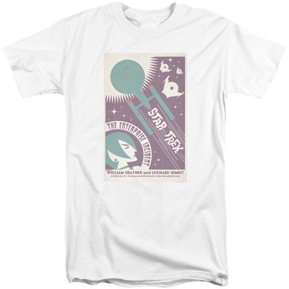 Star Trek Tos Episode 57 Adult Tall T-Shirt 18/1 T-Shirt White