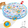 thumbnail image 1 of LEEYNEER Interactive Cat Toys  Fast Rolling Ball in Play Mat  Automatic Motion Activated Moving Ball Hide and Seek Game for Indoor Exercise Kicker  28 Inch Play Mat, 1 of 6