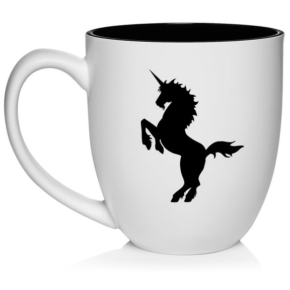Unicorn Ceramic Coffee Mug Tea Cup Gift (16oz White)