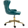 thumbnail image 4 of Scranton & Co Contemporary Faux Leather Swivel Adjustable Office Chair in Blue, 4 of 7
