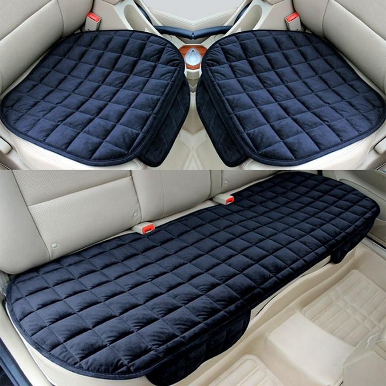 Doolland Winter Front and Rear Car Seat Cushion Nonslip Car Interior Seat  Cover Pad Mat Fit for Auto Vehicle 