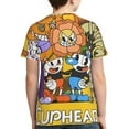 thumbnail image 2 of Cuphead Mugman Youth Unisex T-Shirt Crewneck Short Sleeve Double-Sided Print Tee Shirts Top For Boys Girls Kid Teen X-Small, 2 of 6