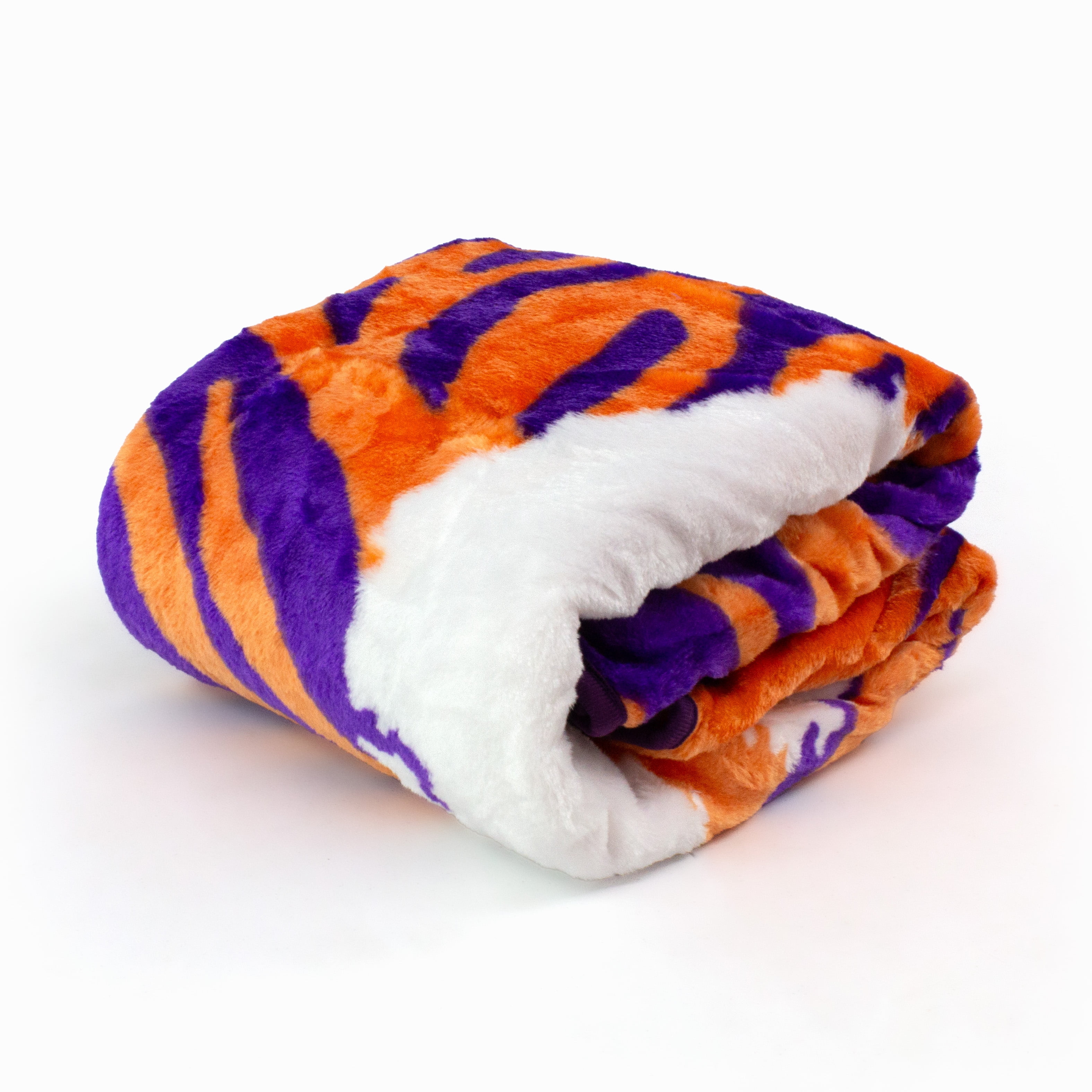 College Covers Everything Comfy Clemson Tigers Soft Raschel Throw Blanket, 60" x 50"