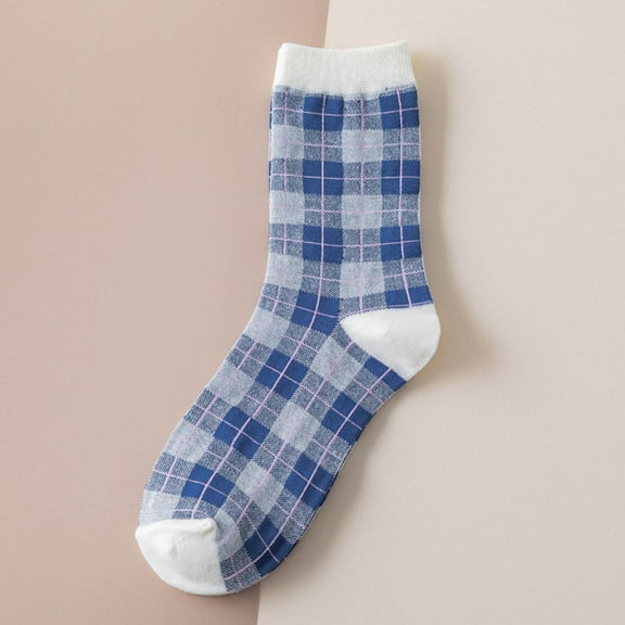 Sales Today Women Socks Under $2 GIJNRIUIUA Navy Crew Socks Winter Women Autumn and Winter Matching Printing Thickened Warm Mid Tube Socks Women Thick Socks Ankle Socks