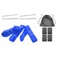 thumbnail image 1 of Entrenamiento de voleibol de playa con líneas (8 m y 16 m de longitud) y anclas con bolsa con cordón azul, 1 of 9
