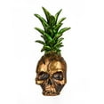 thumbnail image 2 of National Tree Company Halloween Decoration, Gold, Pineapple Skull, 14 Inches, 2 of 4