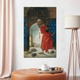 thumbnail image 2 of Famous Artwork, Osman Hamdi Wall Decor, Reproduction Canvas Art, Turkish Printed Canvas, Classic Wall Art, The Tortoise Trainer Canvas Art, Canvas Wall Decor - Rolled Canvas, 2 of 7