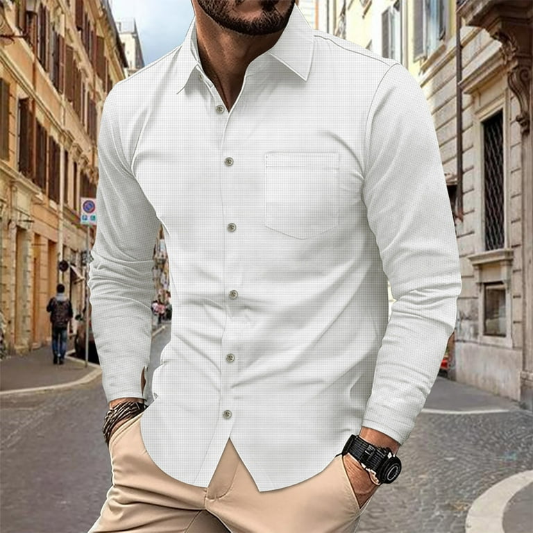 slim fit dress slacks Modena Slim Fit Dress Shirt, 17½ 36/37 / White main image 0