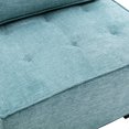 thumbnail image 6 of Accent Recliner Chair with Back Pillow, Lazy Sofa Chair Stable Plastic Legs, Square Ottoman Bench with Soft Padded Seat for Living Room, Bedroom, Weight Capacity 275 LBS, 6 of 9