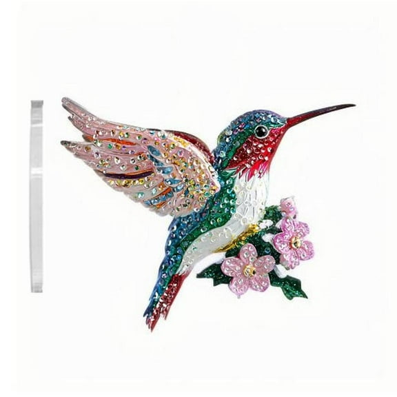 Glittering Hummingbird Christmas Decorations, Elegant Hanging Hummingbird Gifts, Colorful Bird Ornaments for Home Decor Yard Windows Christmas Decorations