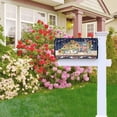 thumbnail image 5 of Summer Sunflower Magnetic Mailbox Covers Standard Size Floral Labor Day Patriotic American Flag Mailbox Post Cover Veteran''s Day Mailbox Decor Waterproof Mailbox Wrap 21 * 18 Inch, 5 of 6