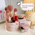 thumbnail image 2 of Kawaii stationery storage box makeup organizer hand account materials storage box cute desktop multifunctional organizer (L, pink) big pink 26-27s, 2 of 5